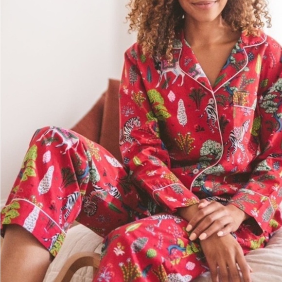Red Animal Print short Pajama Set